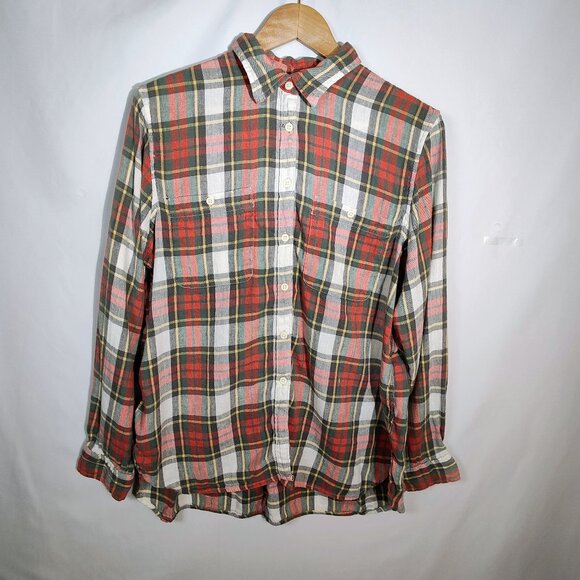 Denim & Supply Ralph Lauren Women's XL Utility Plaid Long Sleeve Shirt - Picture 1 of 13